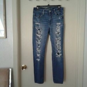AE American Eagle Destroyed Jegging 12